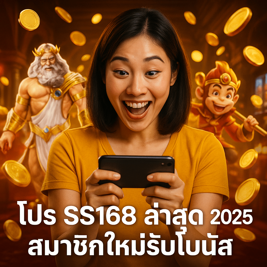 โปร SS168 ล่าสุด 2025 สมาชิกใหม่รับโบนัส